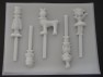 459sp Space Age Family Chocolate or Hard Candy Lollipop Mold